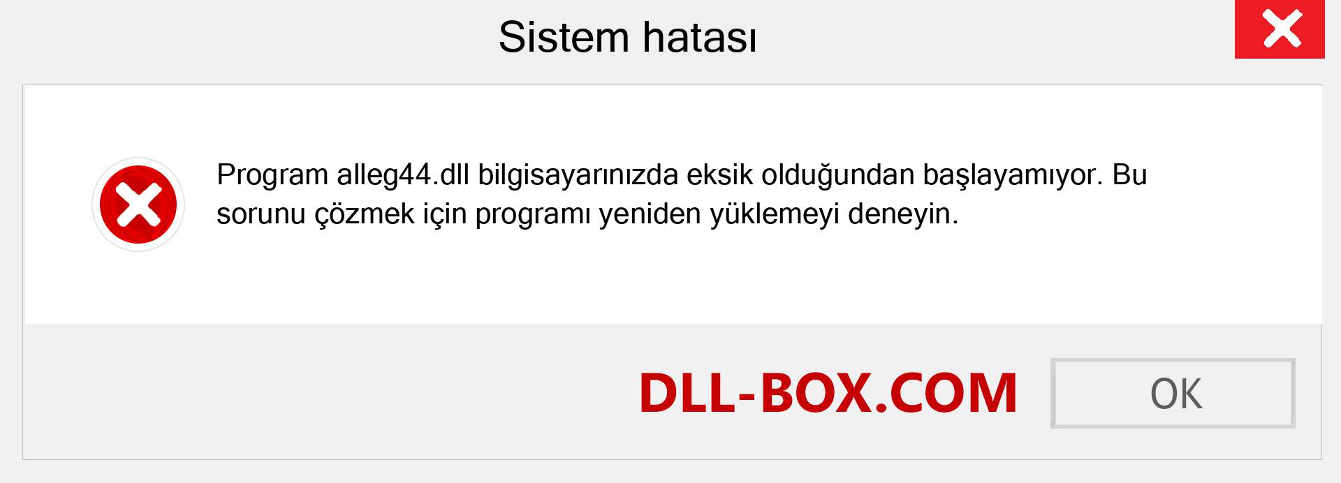 alleg44.dll dosyası eksik mi? Windows 7, 8, 10 için İndirin - Windows'ta alleg44 dll Eksik Hatasını Düzeltin, fotoğraflar, resimler